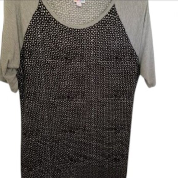 LuLaRoe LIMITED RUN Hybrid Randy Dress Jersey Knit Midi Dress Size 2xl - Picture 3 of 6